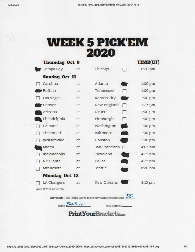 Week 1 NFL 2020 picks and discussion thread., CBCS Comics