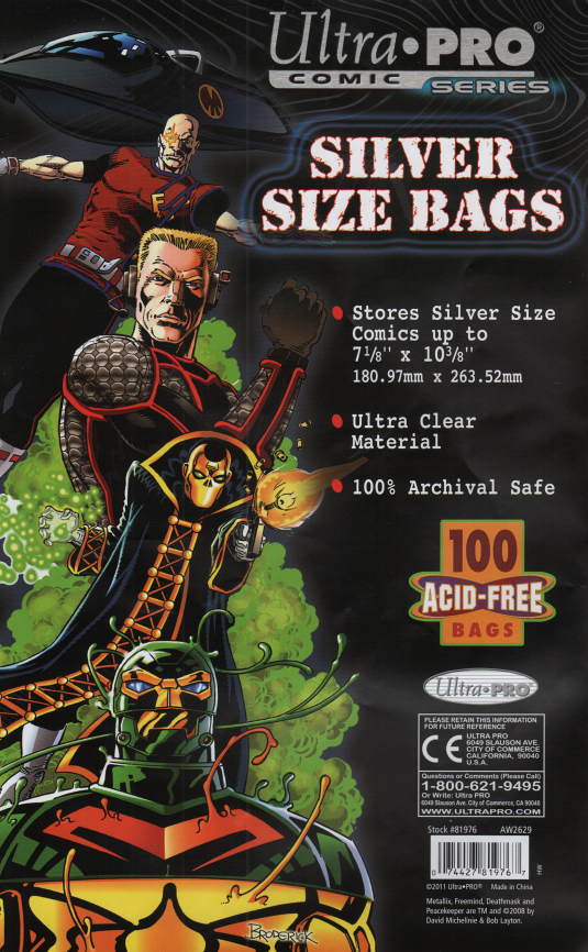 BCW Silver Comic Mylar Bags 2 Mil - Comics, Comic Books Storage Collecting  Supplies, 7 1/4 X 10 1/2 50 Pack