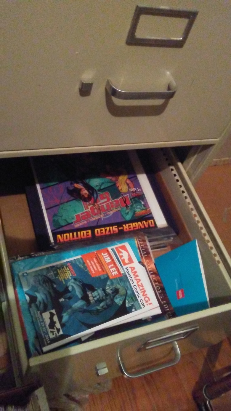 Comic book storage in lateral file cabinets. Got them for free and put them  to good use! : r/comicbookcollecting