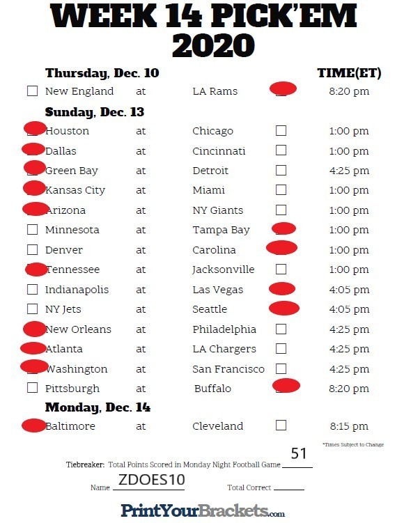 NFL 2020 week 5 picks and discussion, CBCS Comics