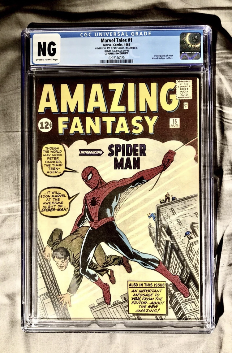 The Mystery behind the Cover of Amazing Fantasy #15 – Carl's Comix