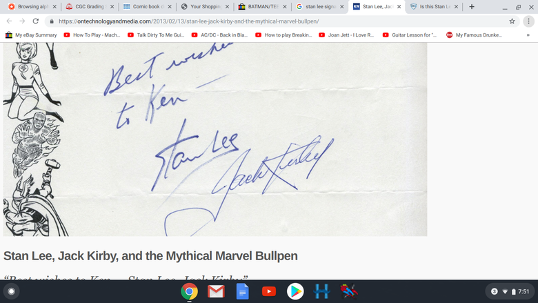 Is this Stan Lee signature genuine? please help. | CBCS Comics | Page 1
