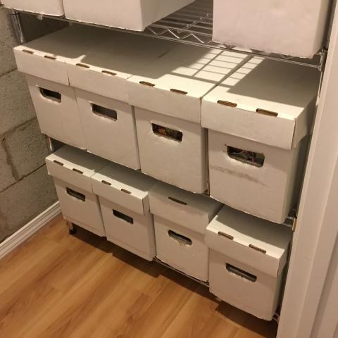 Comic book storage in lateral file cabinets. Got them for free and put them  to good use! : r/comicbookcollecting