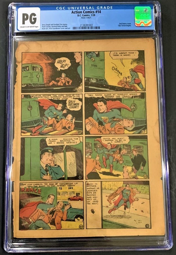 Single Page Grading | CBCS Comics | Page 1
