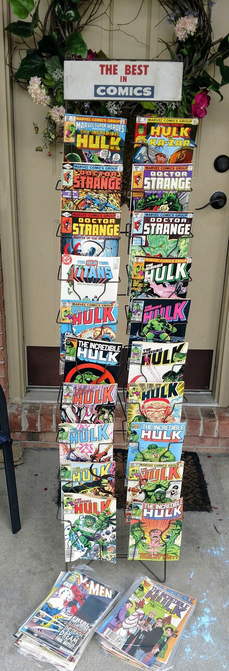 Old School Comic Display Rack CBCS Comics Page 1